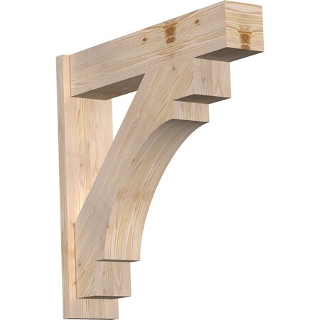 Ekena Millwork Merced Block Smooth Outlooker, Douglas Fir, 7 1/2"W x 34"D x 34"H OUT08X34X34MRC05SDF